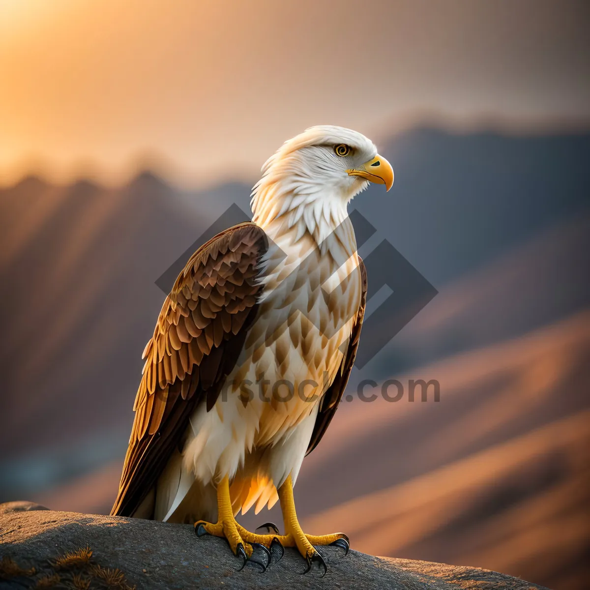 Picture of Majestic Falcon: Wild Hunter with Sharp Beak