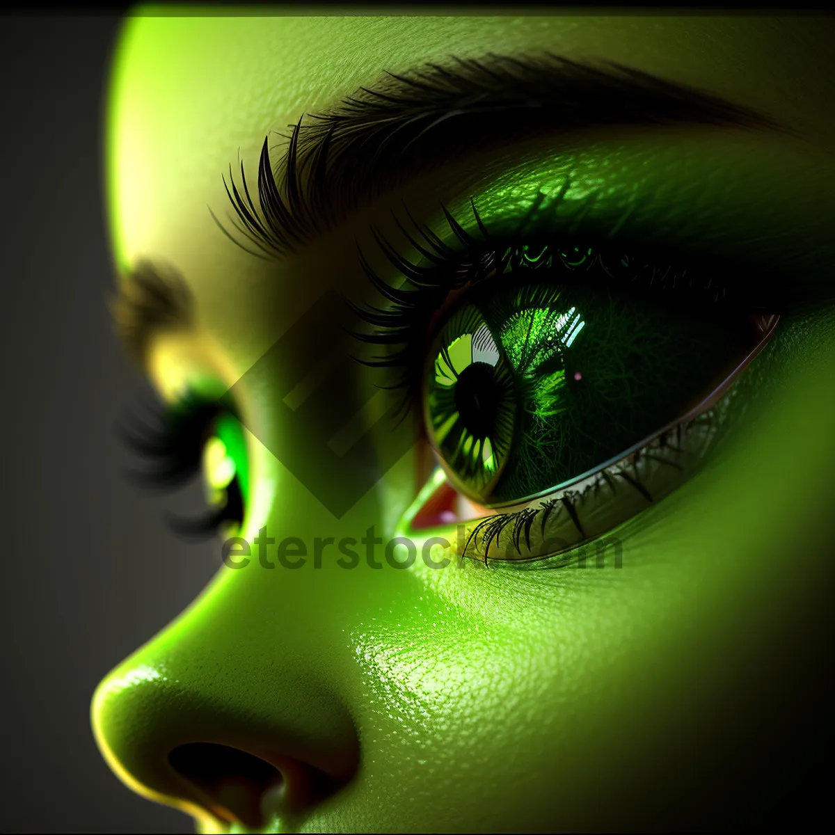 Picture of Stylish Eye Makeup with Laser Precision