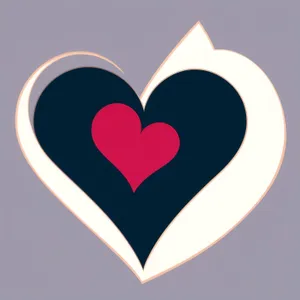 Symbolic Heart: Love-inspired Icon for Valentine's Art