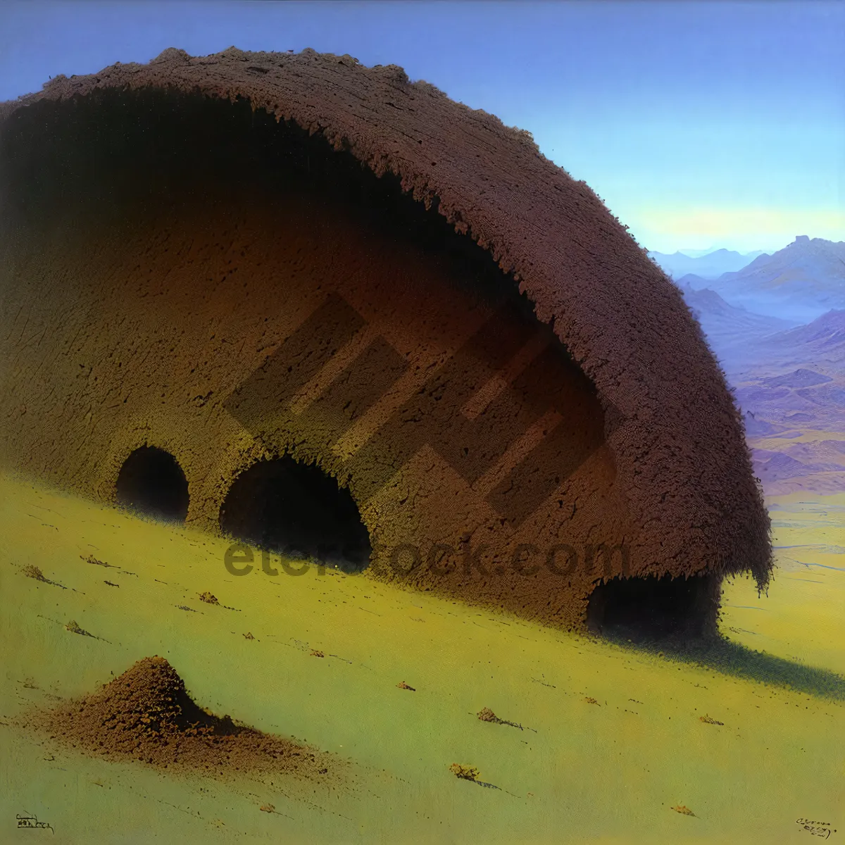 Picture of Serenity at Sunset: Shipwrecked on Sandy Beach