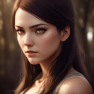 Elegant Brunette Smashes the Camera with Style