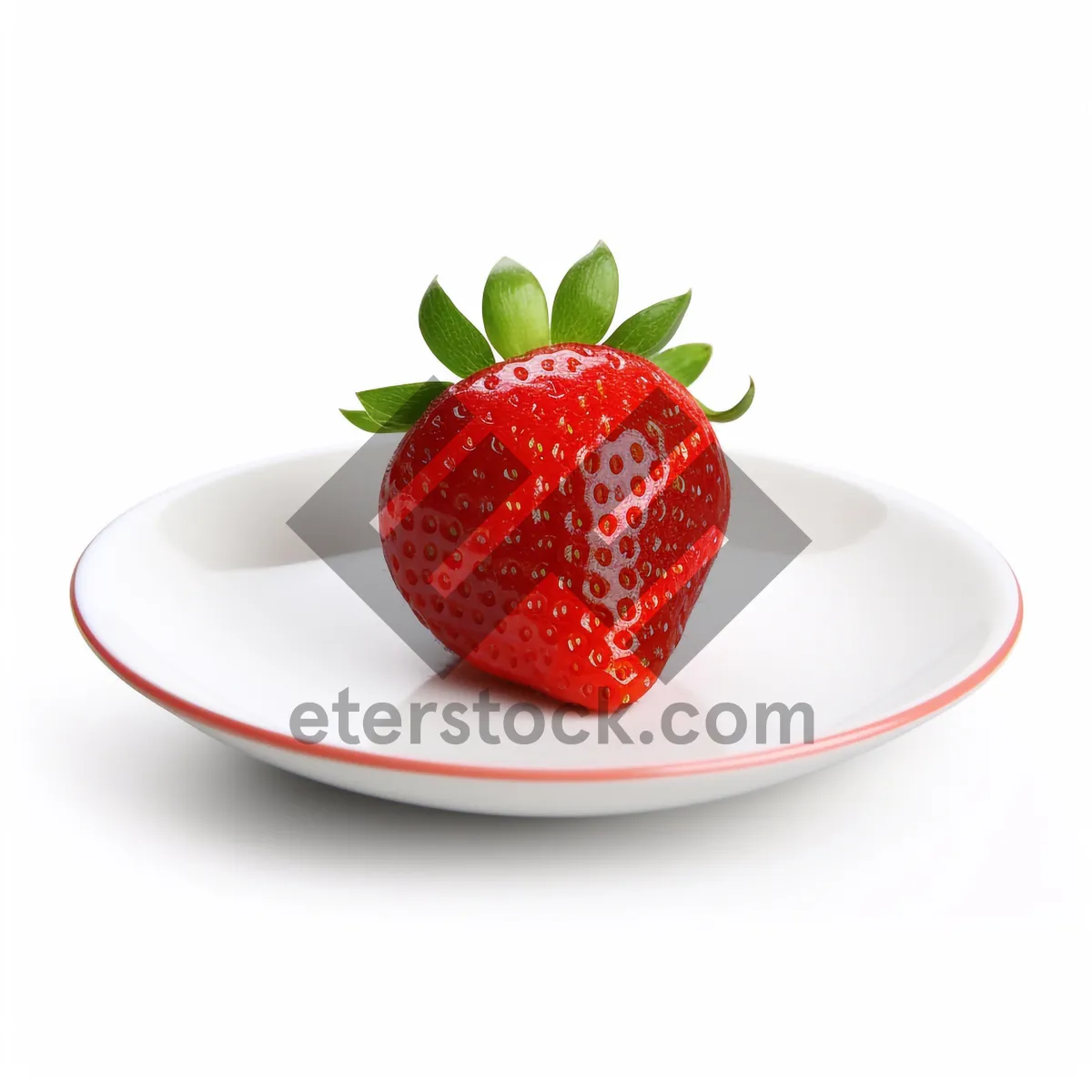 Picture of Delicious Strawberry Breakfast Treat With Berries And Fruit