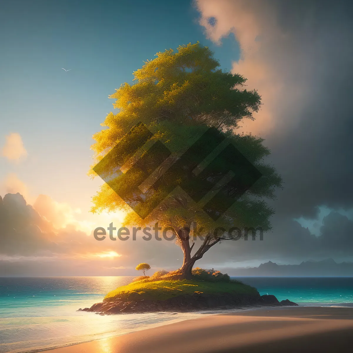 Picture of Sunset Serenity on Tropical Beach