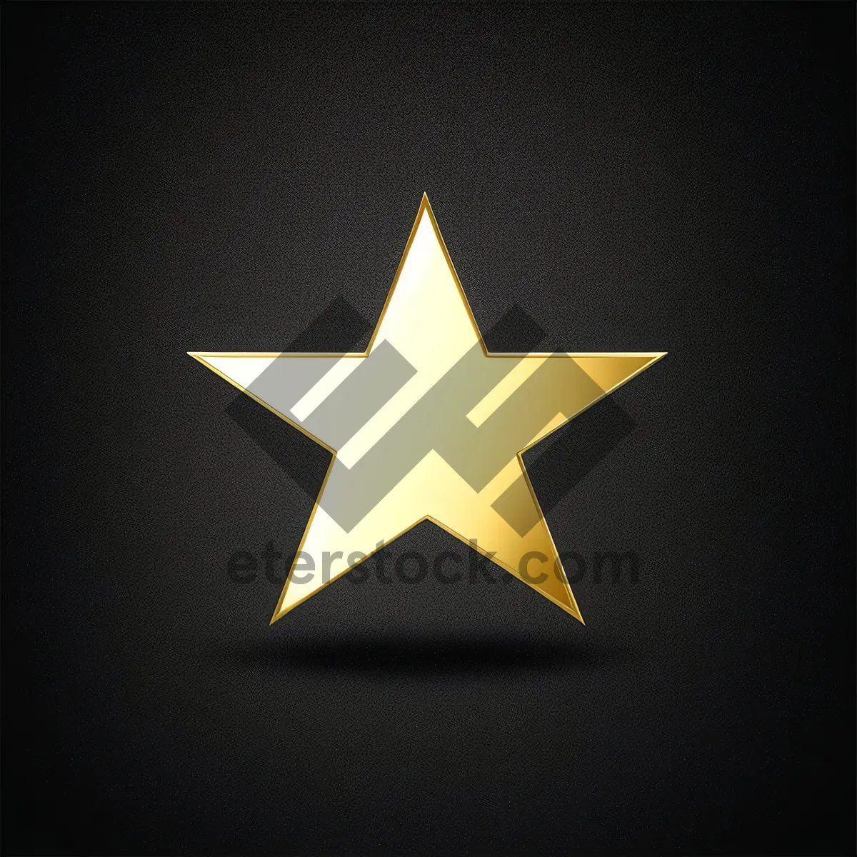 Picture of Sparkling Five-Star Symbol: Iconic Lightning Graphic Design