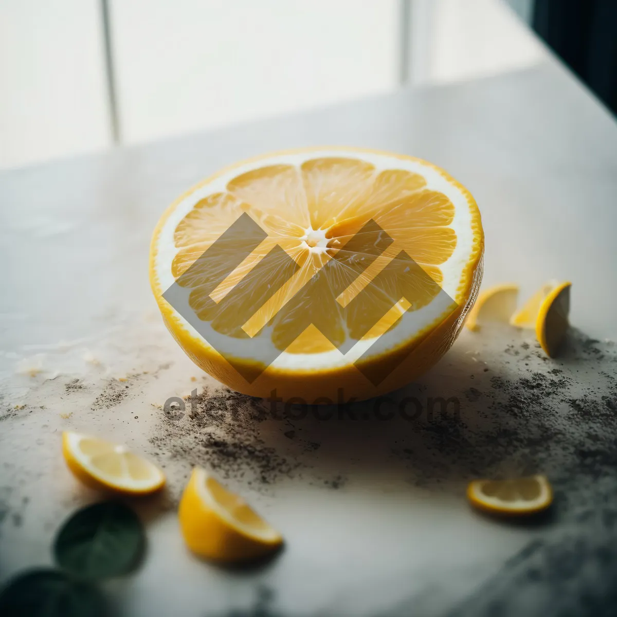 Picture of Fresh Citrus Breakfast Juice with Ripe Oranges