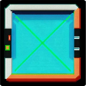 Digital Oscilloscope with Empty Monitor Frame