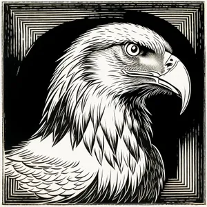 Bold Eagle's Piercing Gaze