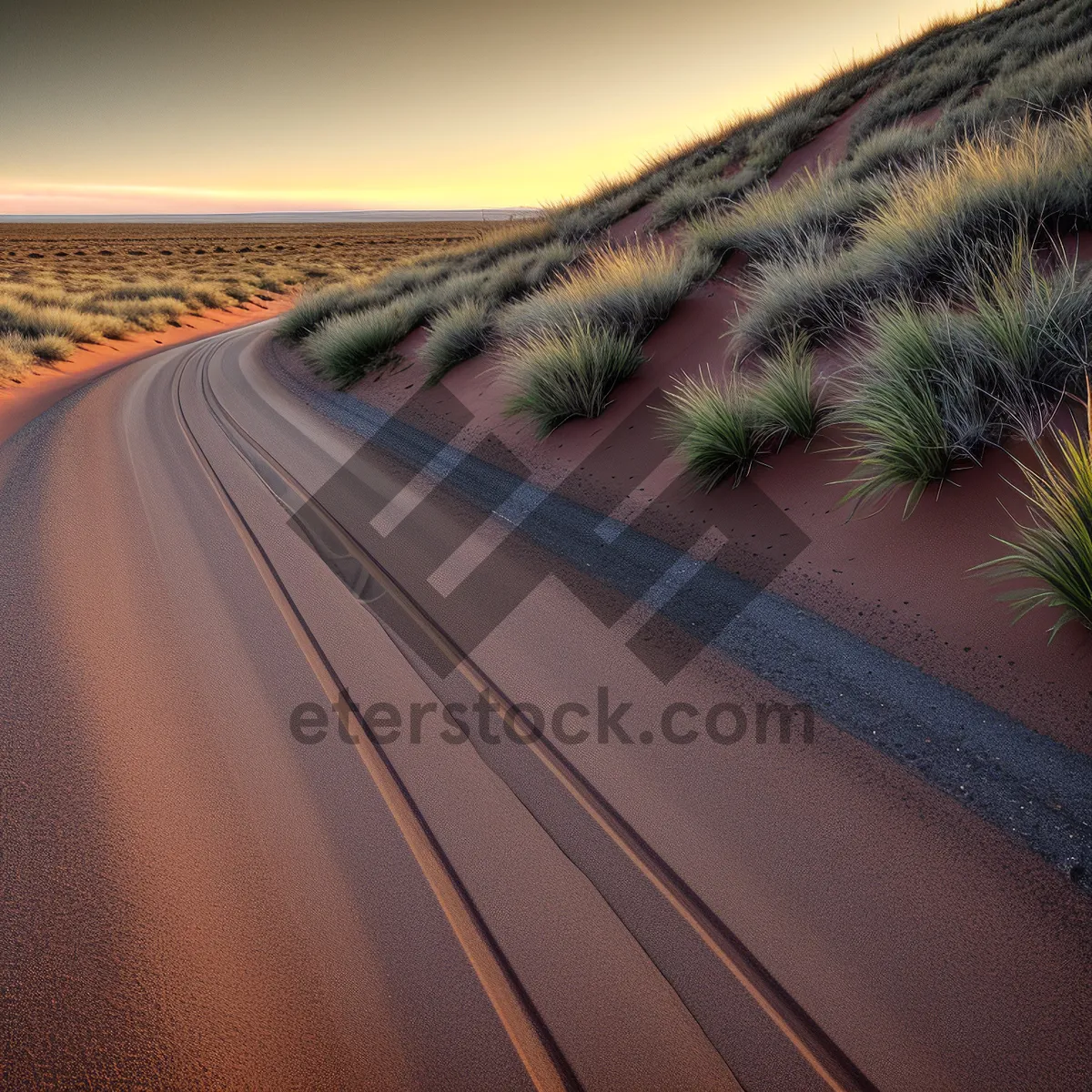 Picture of Serene Sand Dunes under a Majestic Sky