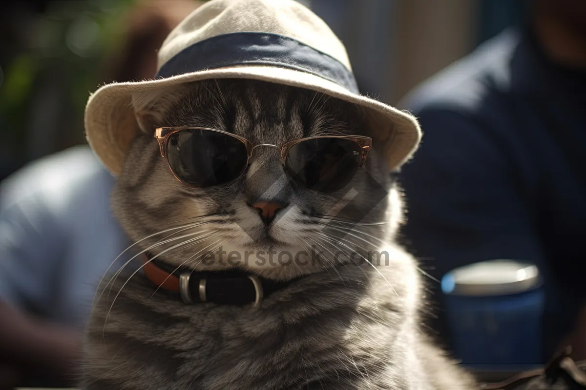 Picture of Cute Gray Tabby Kitten with Whiskers