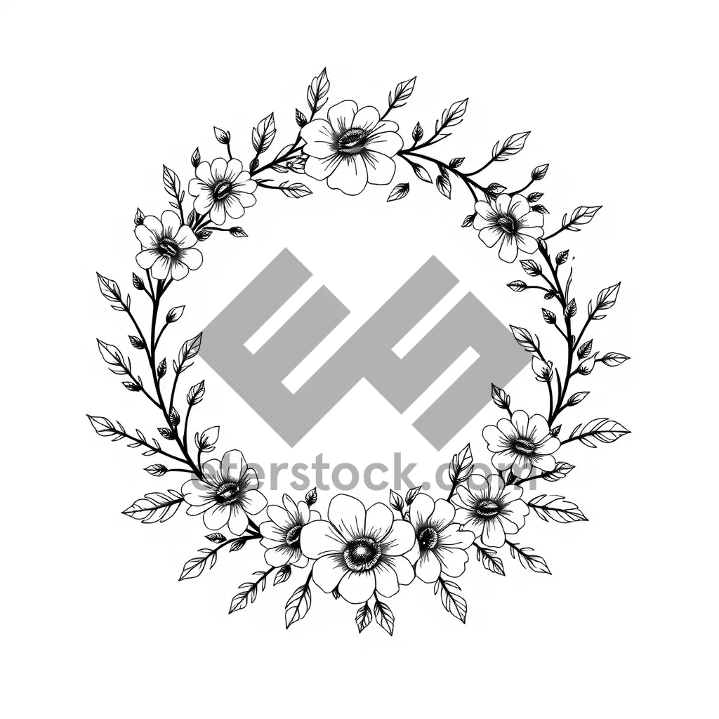 Picture of Snowflake Winter Celebration Graphic Design Element.