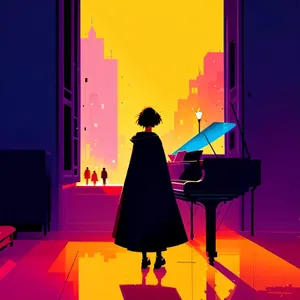 Patriotic Crowd Cheering in Vibrant Nighttime Stadium