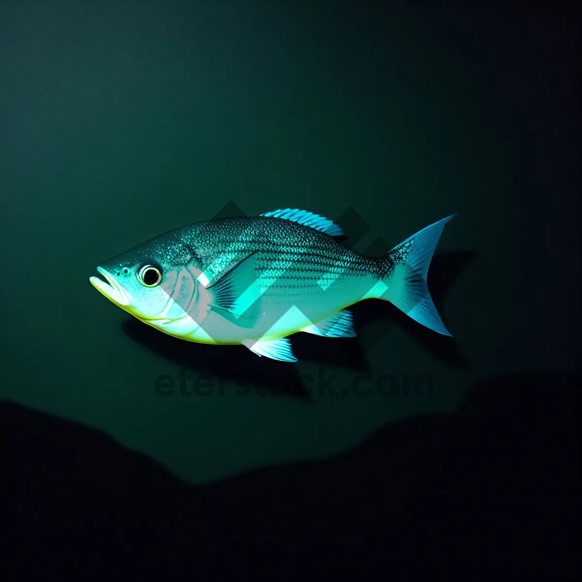 Picture of Colorful Snapper Fish in Underwater Coral Reef