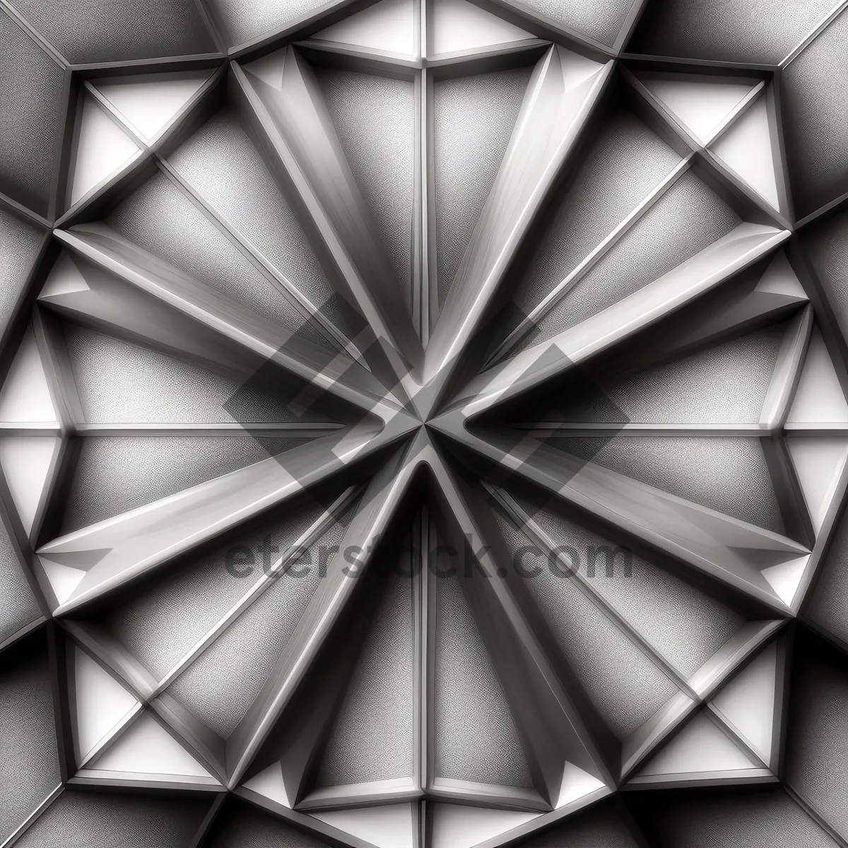 Picture of Artistic Gem Pattern: Digital Render of Light and Texture