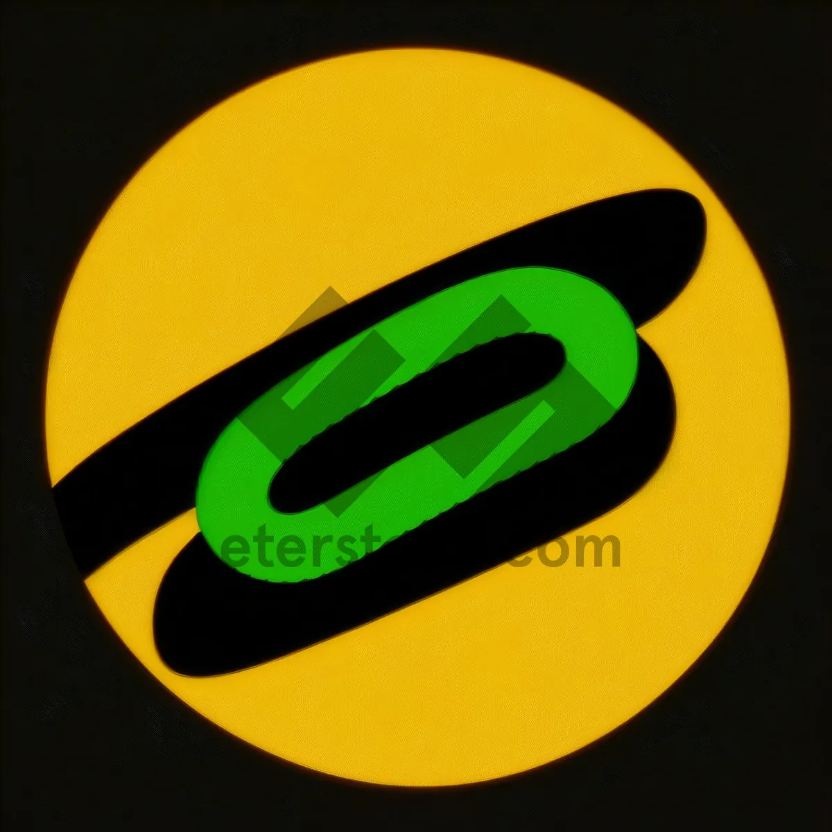 Picture of Bay Water Symbol in Round 3D Button