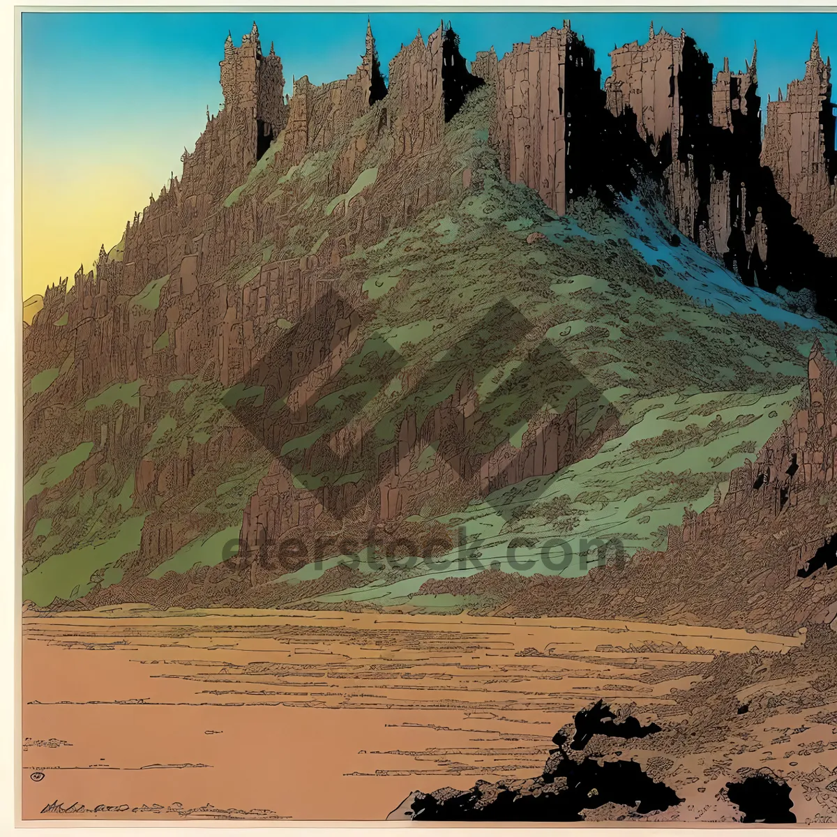 Picture of Scenic Desert Castle in Grand Canyon