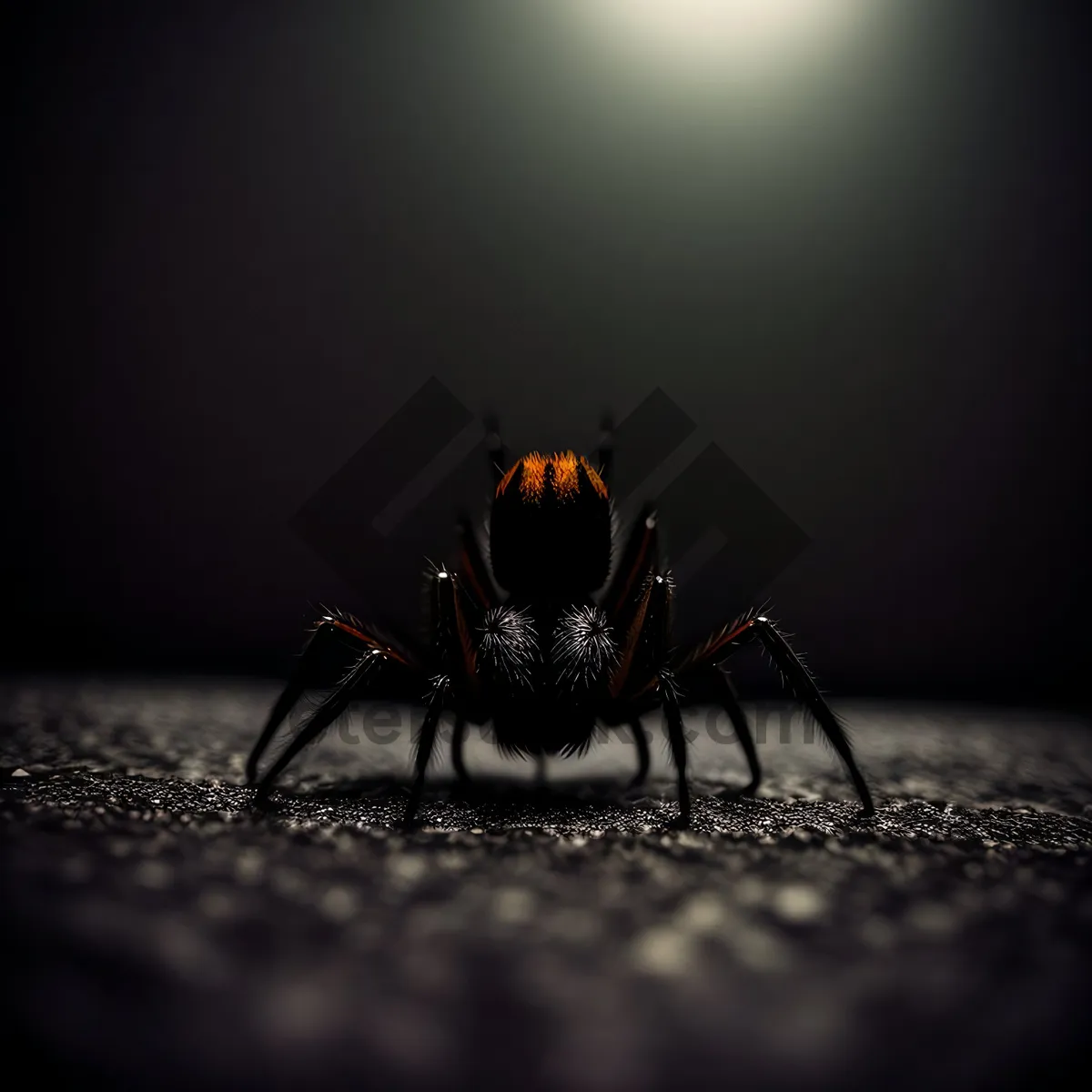 Picture of Black Widow Spider Close-up: Detailed Arachnid Insect