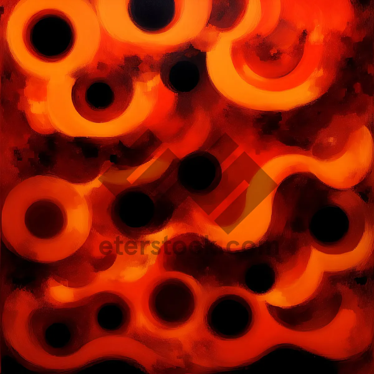 Picture of Fiery Abstract Light Art Design Wallpaper Texture