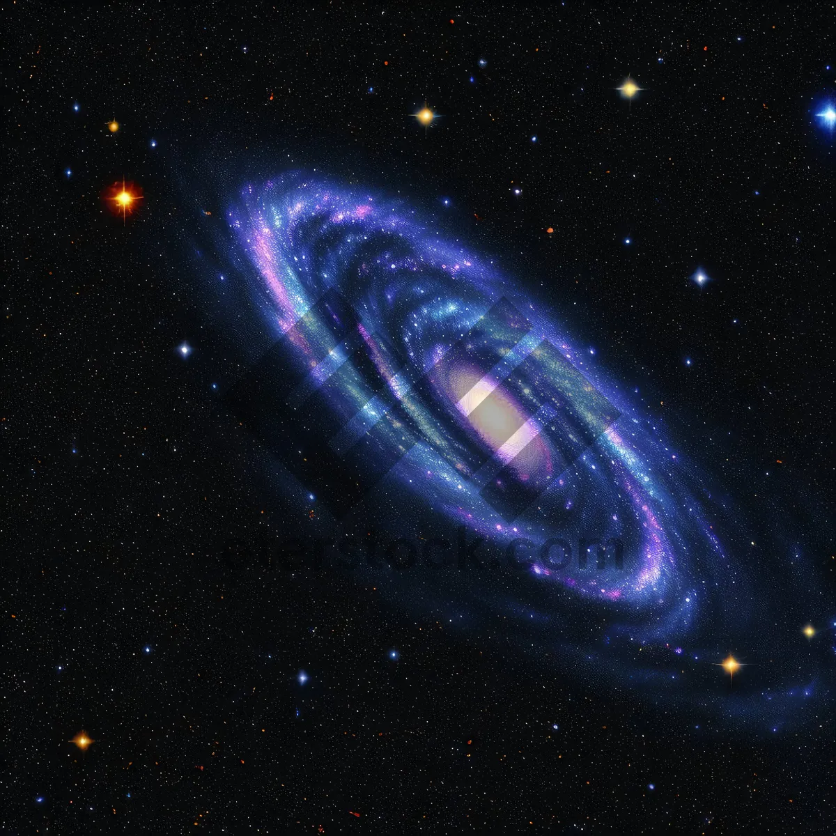 Picture of Dark cosmic galaxy wallpaper with bright stars