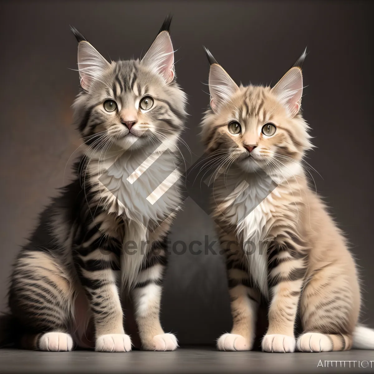 Picture of Adorable Striped Kitten with Curious Whiskers