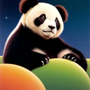 Adorable Black Bear Toy - Giant Panda Mammal