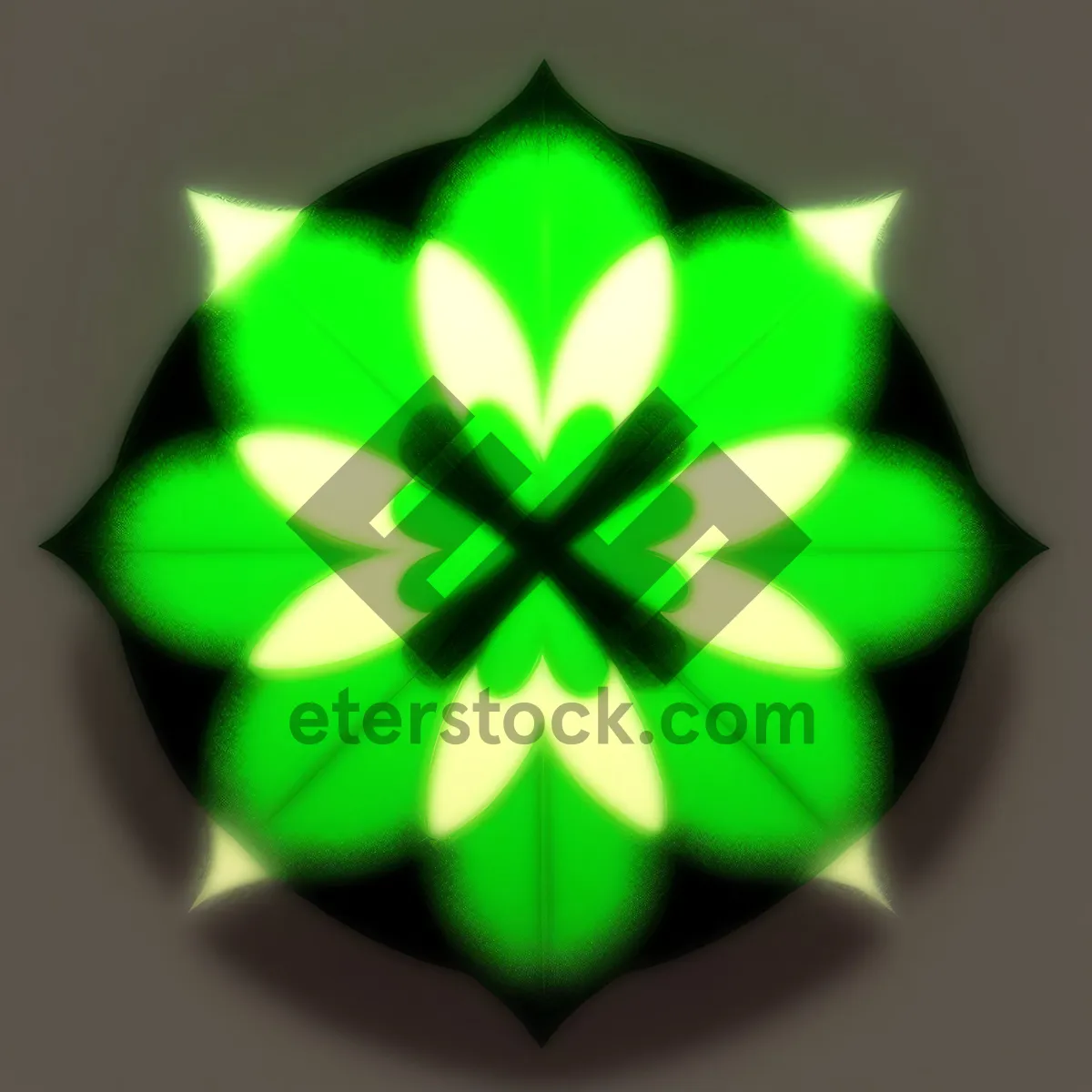 Picture of Recycle Symbol - Artistic Gem Clover Graphic