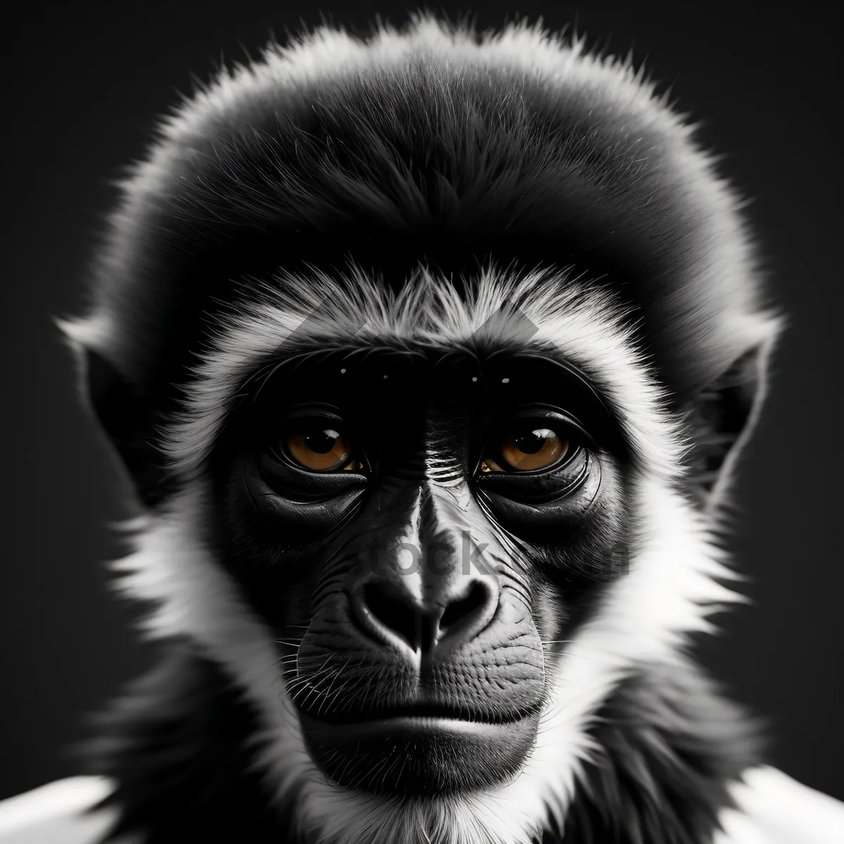 Picture of Intense gaze of a wild primate