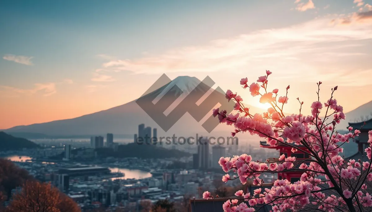 Picture of Sunset over the ocean in Japan