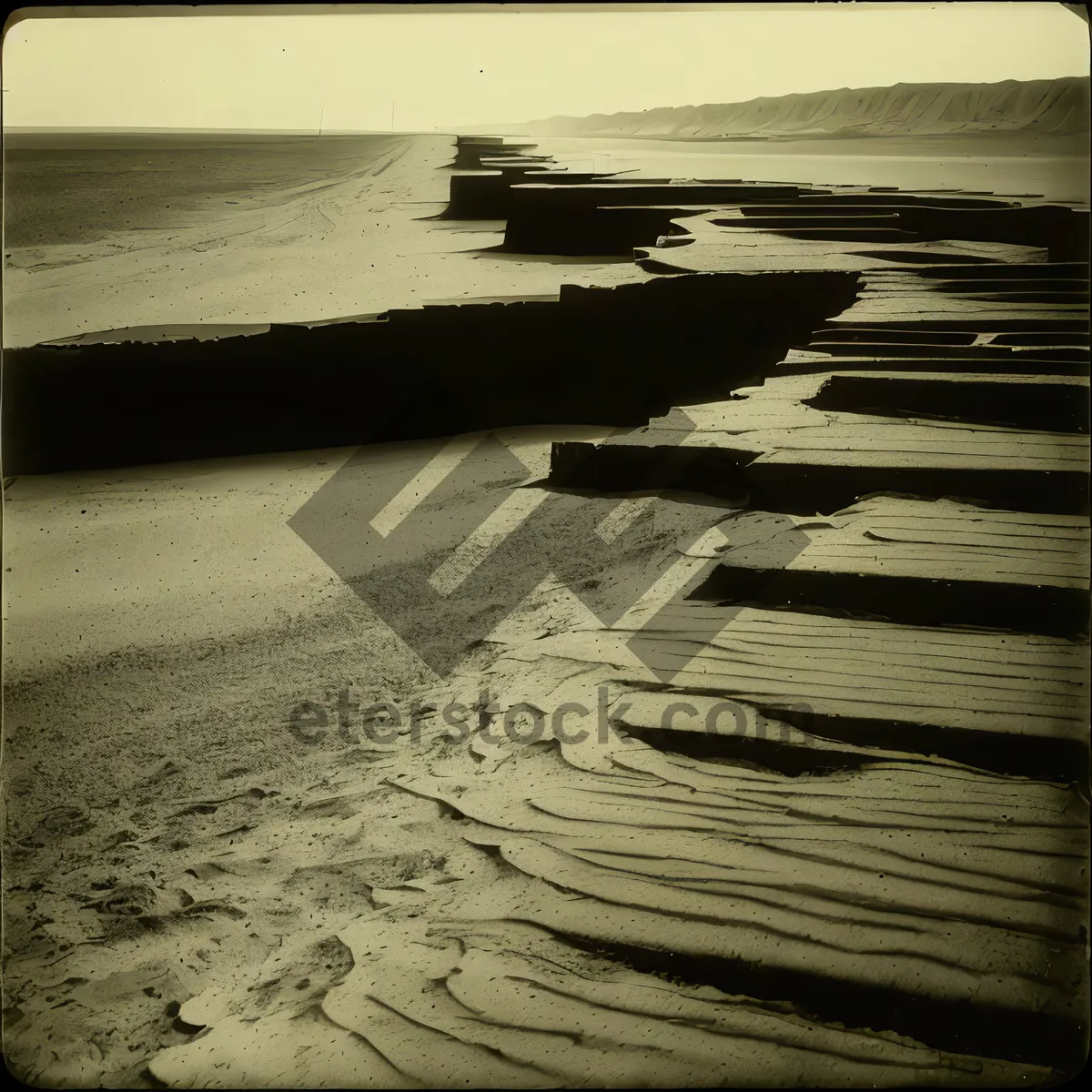 Picture of Coastal Bliss: Sun-kissed Sand and Ocean Waves