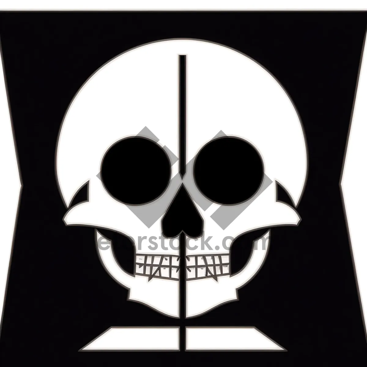 Picture of Sinister Skull: Dark Symbol of Death and Evil.