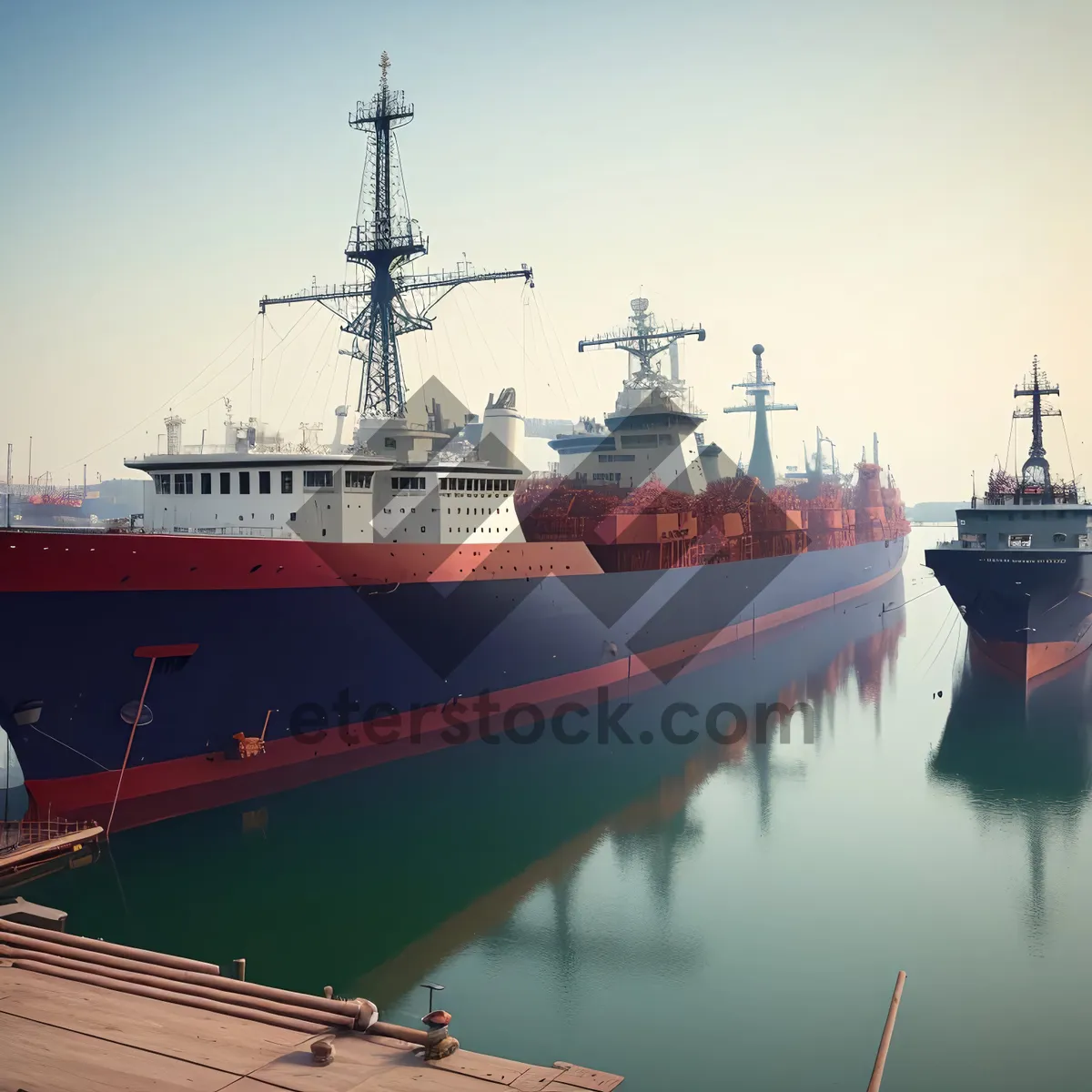 Picture of Shipping Industry: Oil Tanker at Dock