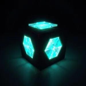 Shiny Black Gem Button Design