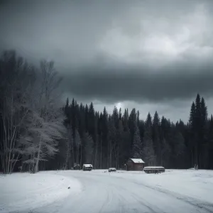Winter Wonderland: Majestic Mountain Landscape with Snow-Covered Ski Slope