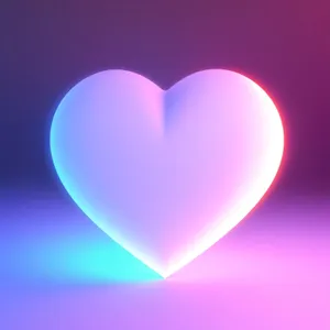 Shiny Pink Heart Valentine Icon Design