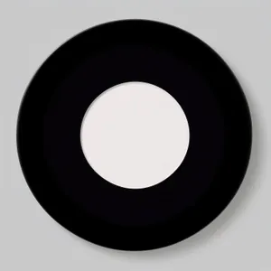 Sleek Black 3D Round Web Icon