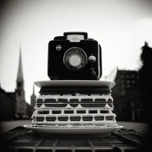 Vintage Camera in Black with Retro Charm