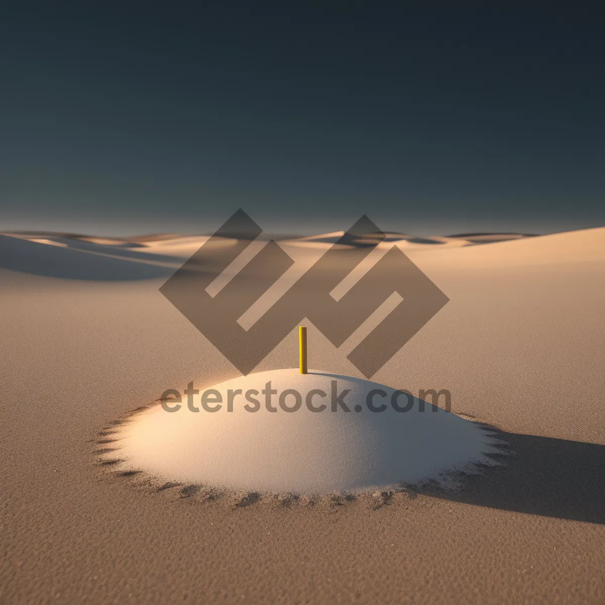 Picture of Golden Horizon: Dune Landscape at Sunset