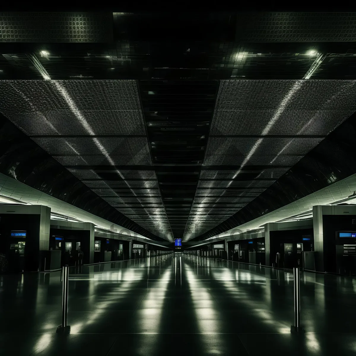 Picture of Urban Transit Hub: Modern Subway Station Interior