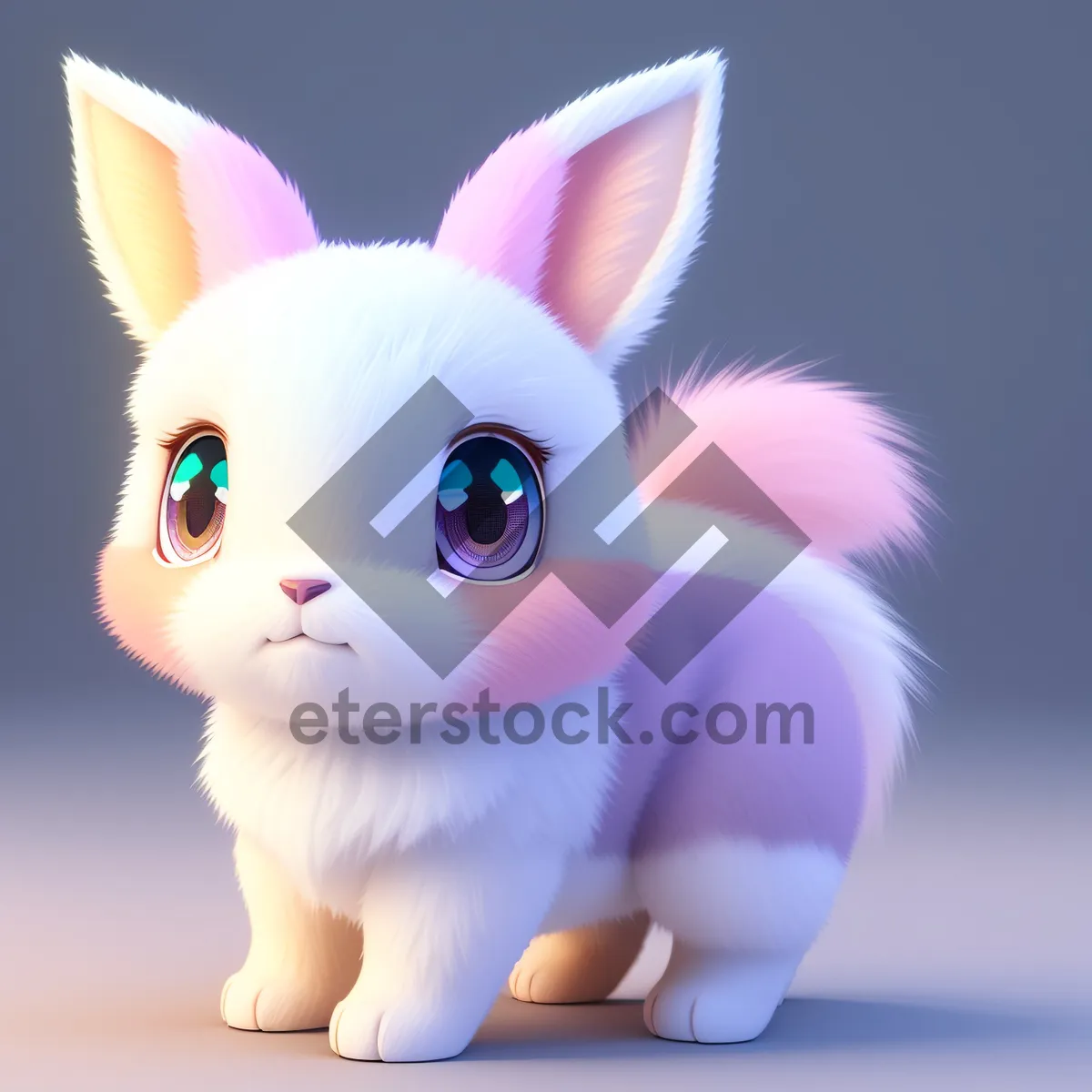 Picture of Cute Bunny Piggy Bank Saving Money