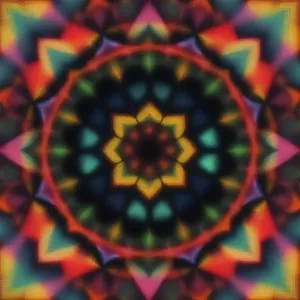 Vibrant Kaleidoscope Mosaic Art with Abstract Patterns.