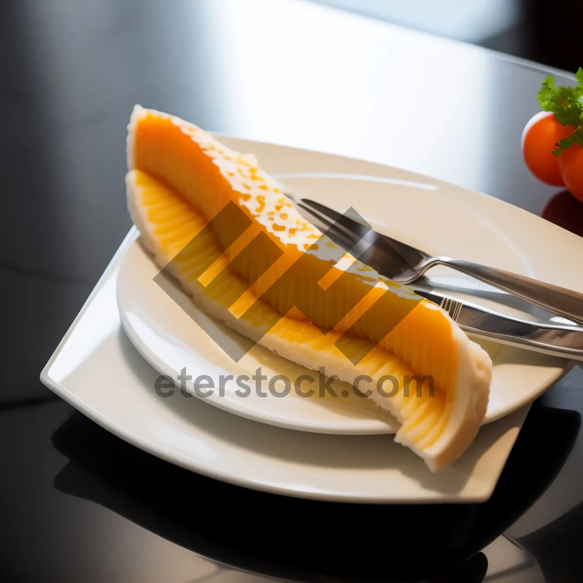 Picture of Fresh Vegetable Plate with Cheese and Tomato