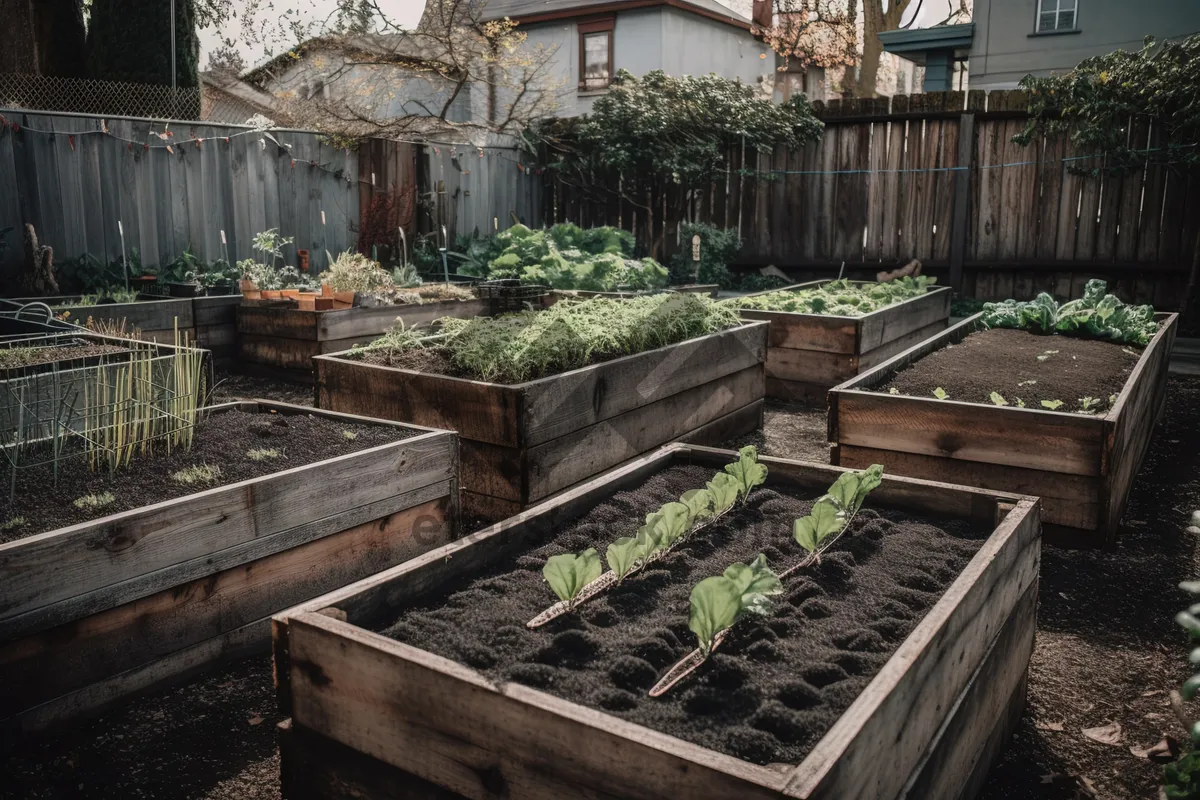 Picture of Train - Railroad Through Greenhouse Garden Structure