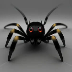 Close-up Shot of Black Widow Spider