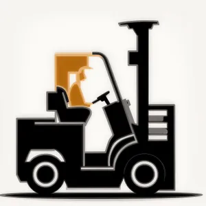 Golfer symbol icon set: Car sign icons