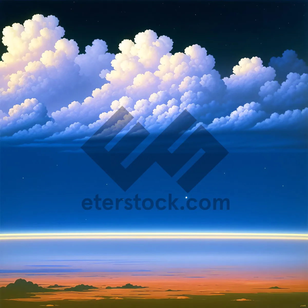 Picture of Luminous Summer Sky in Vibrant Horizon
