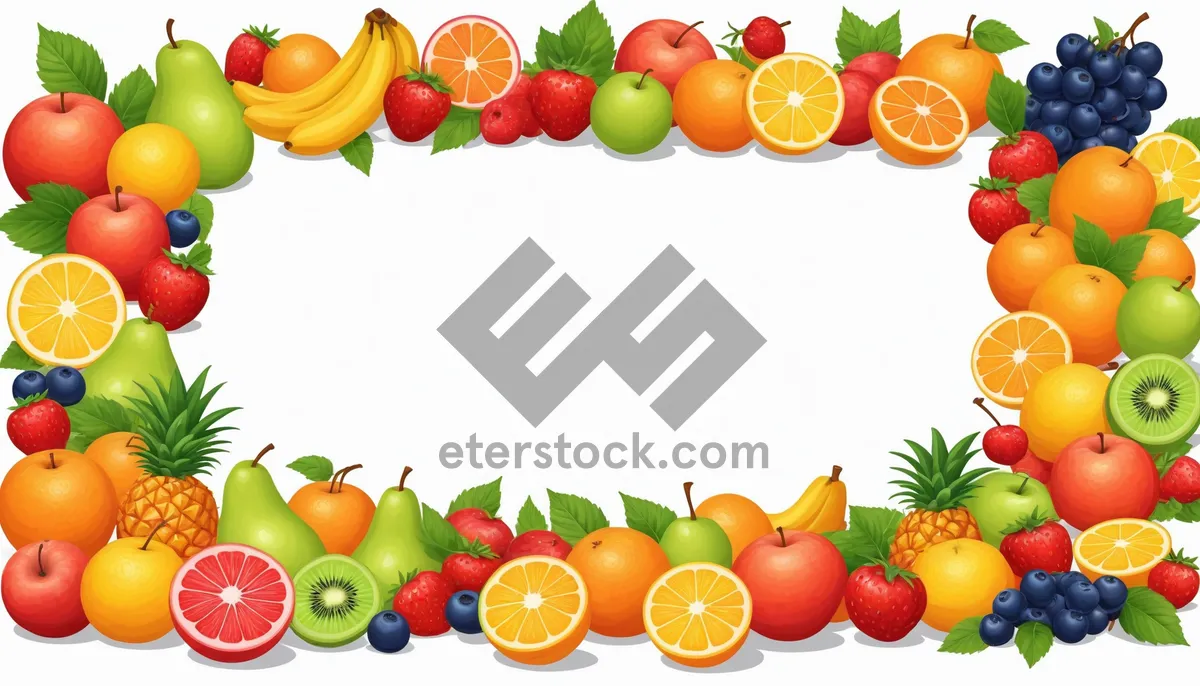 Picture of Assorted Fresh Fruits and Vegetables Collection