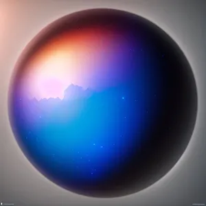 Earth's Global Illumination: A glistening celestial sphere"
(Assuming the image is a 3D representation of Earth with reflection and light effects)