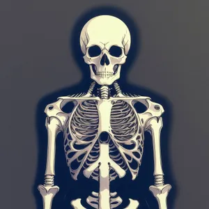 3D Human Skeleton - Anatomical Medical Science Image