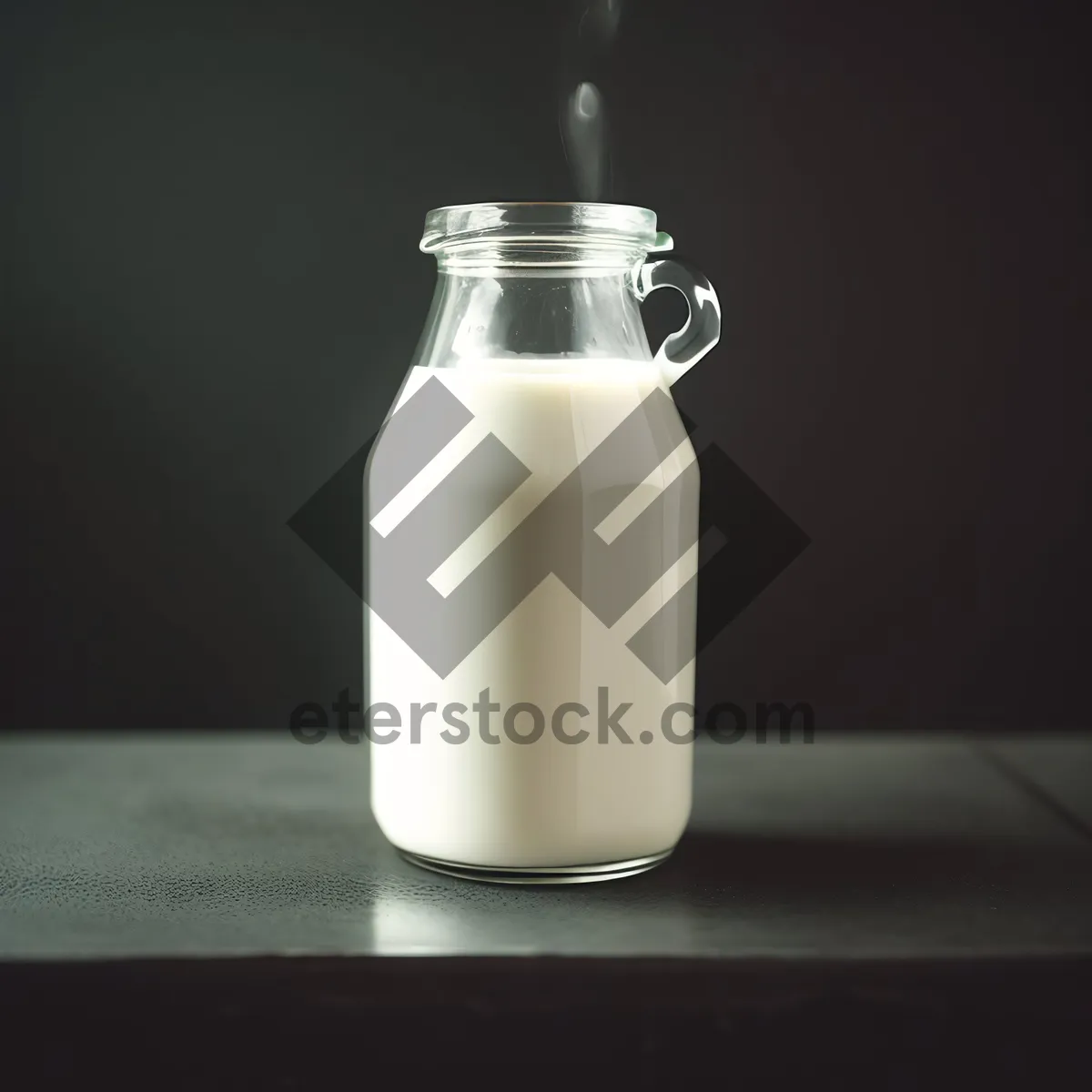 Picture of Clean Plastic Milk Bottle with Saltshaker Lid