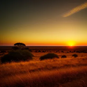 Golden Sunset over Ocean Beach