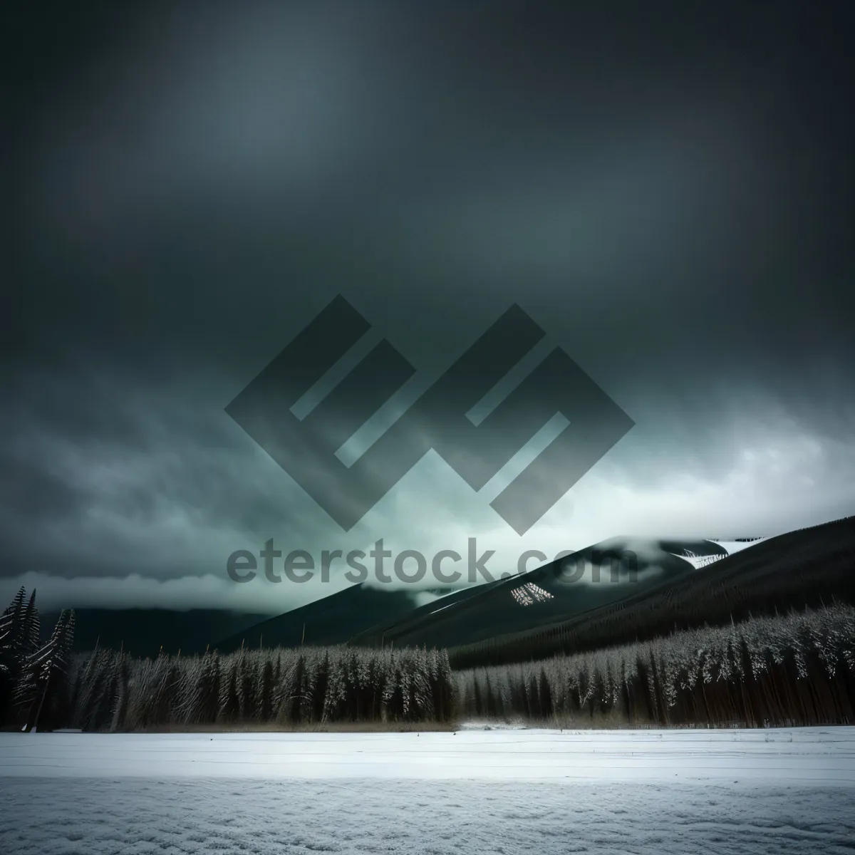 Picture of Serene Mountain Reflection on Lakeside